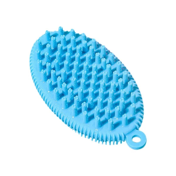 3 Pcs Bath Brush Child Newborn Hair Washing Body Silicone Scrubber
