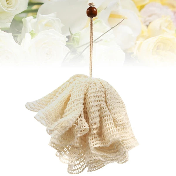 Bath Flower Towel Bathroom Shower Brushes for Body Portable Scrubber Ball Mesh