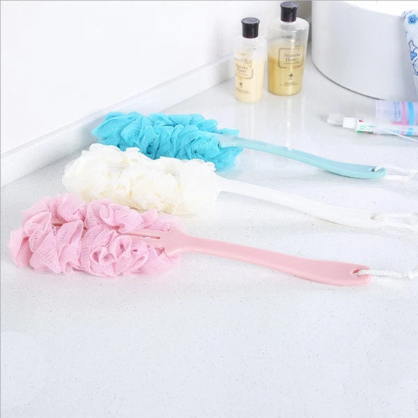 3 Pieces Bath Brush Man Back Scrubber with Long-handle Scratcher for Men