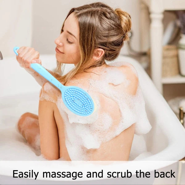 Cleaning Brush Bath Scrubbing Body Scrubber Shower with Long Handle for