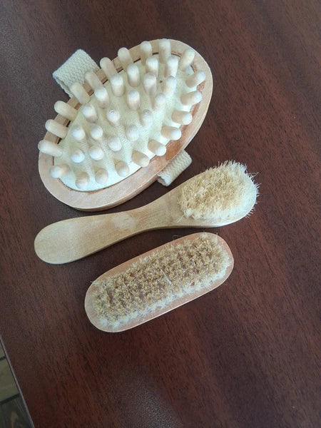 Wooden Body Brushes Natural Wood Shower Brushes