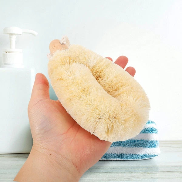 2 Pcs Silk Bath Brush Miss Man Shower Cleaning Body Brushes for Scrubbers