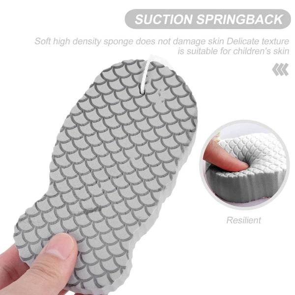 2 Pcs Baby Bath Sponge Toddler Child Shower Body Scrubber Back Brush