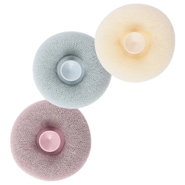 3 Pcs Bath Ball Body Exfoliator Brush Bathroom Scrubber Shower Brushes