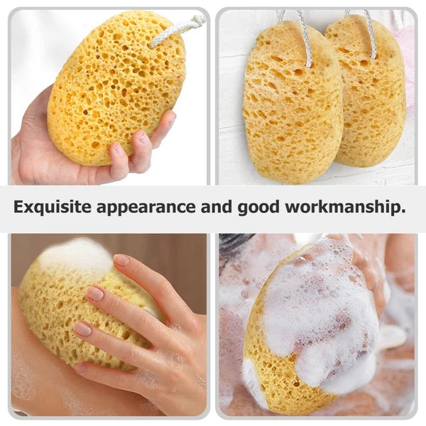 2 Pcs Bath Sponge Man Child Shower Scrubber Body Sponges Exfoliating