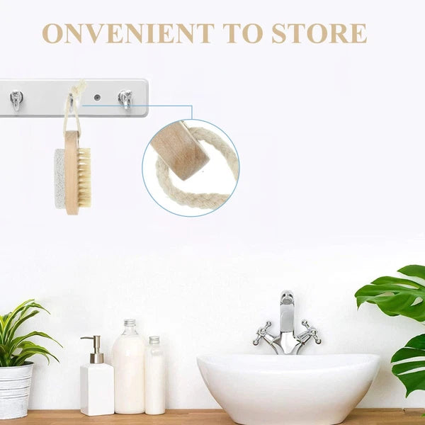 2 Pcs Double-sided Brush of Stepping Foot Bath Scrubber
