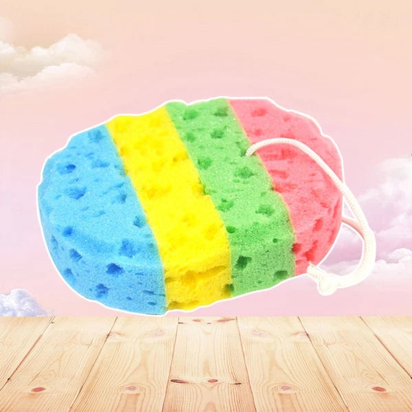 3 Pcs Bath Sponge Cleaning Brushes Shower Four Colors Sponges Bathing Tools