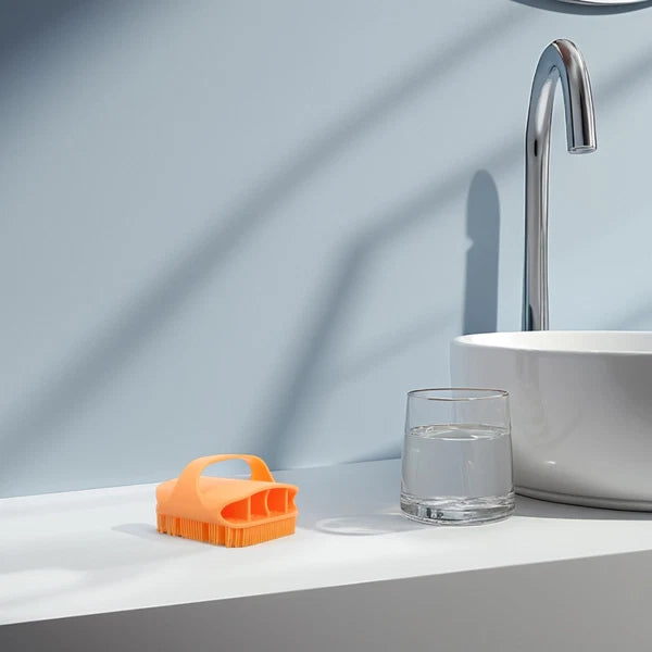 Silicone Bath Massage Brush Man Back Scratcher for Women Bathing