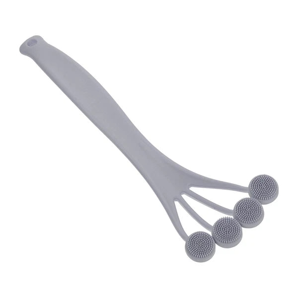 3 PCS Exfoliating Bath Brush Scrubbing with Handle Back for Shower