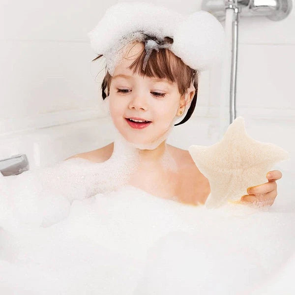 Sponge Bath Brush Toddler Newborn Cartoon Bathing Sponges for Kids