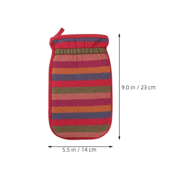3 Pcs Bath Towel Gloves Massage Cleaning Brush Scrubber for Body