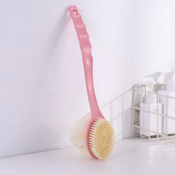 3 Pcs Bathroom Brush Flower Set Shower Scrubber for Body Men Double Sided