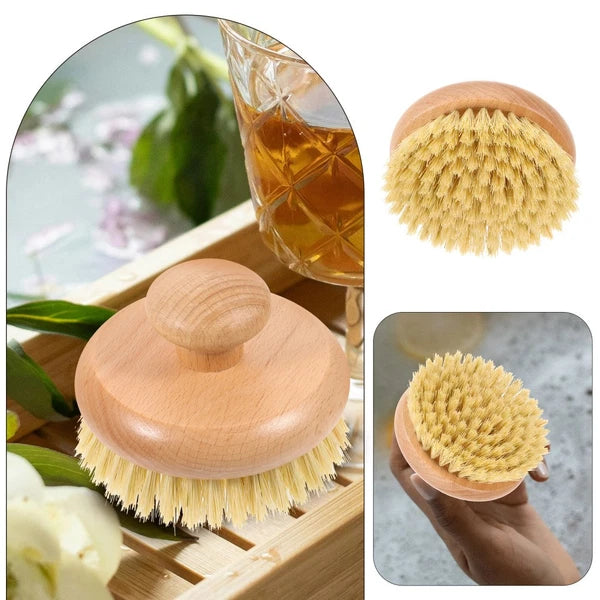 1pc Practical Round Handle Body Brush Easy Cleaning Brush Bathing Supplies
