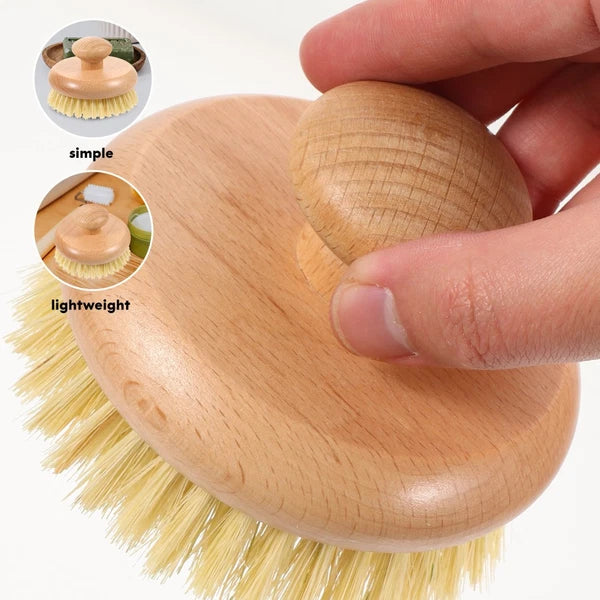 1pc Practical Round Handle Body Brush Easy Cleaning Brush Bathing Supplies