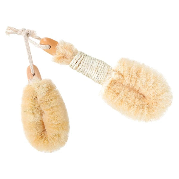 2 Pcs Silk Bath Brush Miss Man Shower Cleaning Body Brushes for Scrubbers
