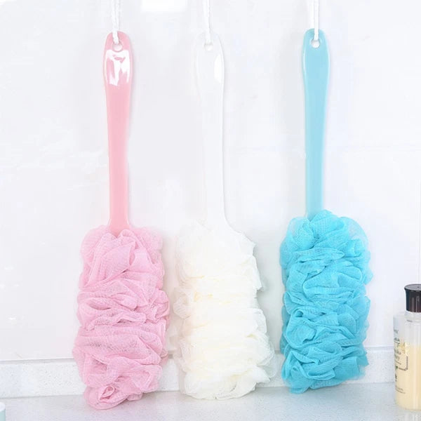 3 Pieces Bath Brush Man Back Scrubber with Long-handle Scratcher for Men