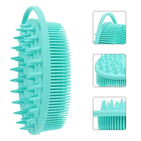 Bath Brush Silicone Body Shower Miss Work Shampoo Double-sided Cleaning