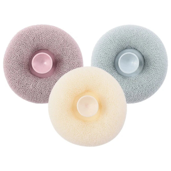 3 Pcs Bath Ball Body Exfoliator Brush Bathroom Scrubber Shower Brushes