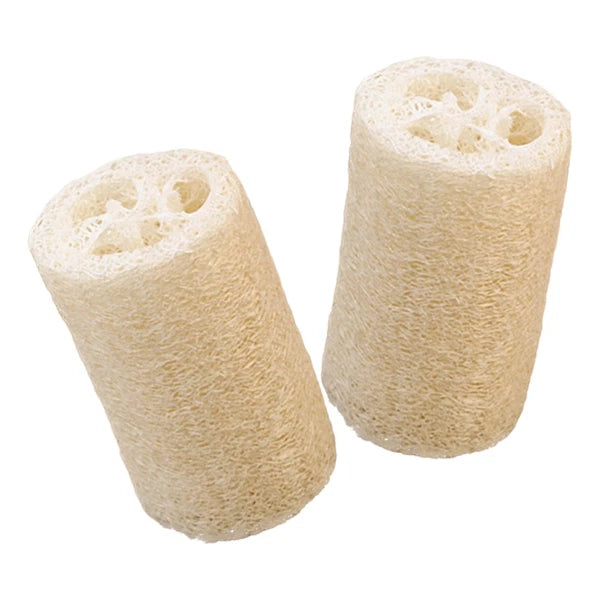 2 Pcs Loofah Bath Towel Exfoliating Washcloth Body Sponge Brush