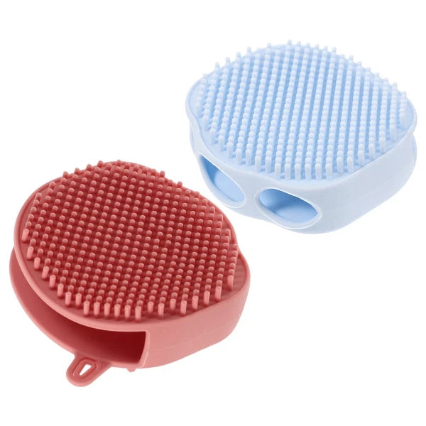 2 Pcs Shampoo Bath Brush Travel Child Body Scrub Shower Scrubber