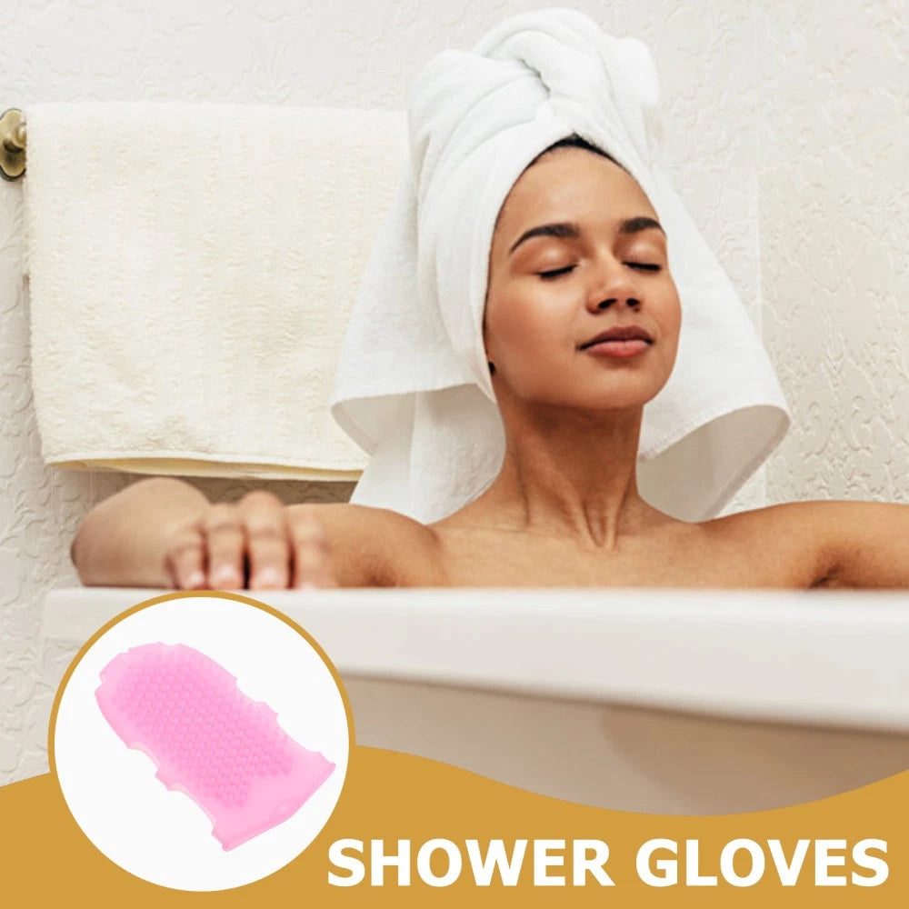 Miss Child Silicone Body Scrubber Shower Spa Mitt Exfoliator Brush