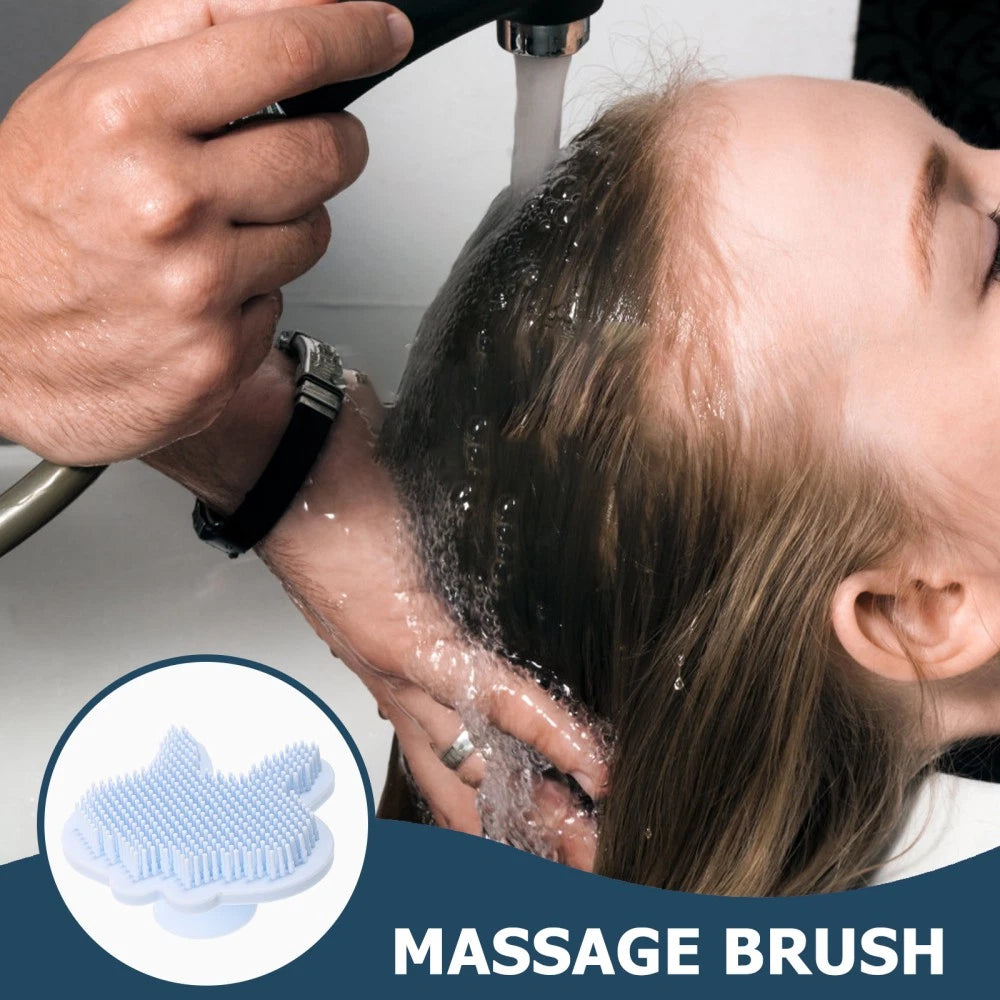 Silicone Bath Brush Child Baby Shower Exfoliating Scrubber Cleaning