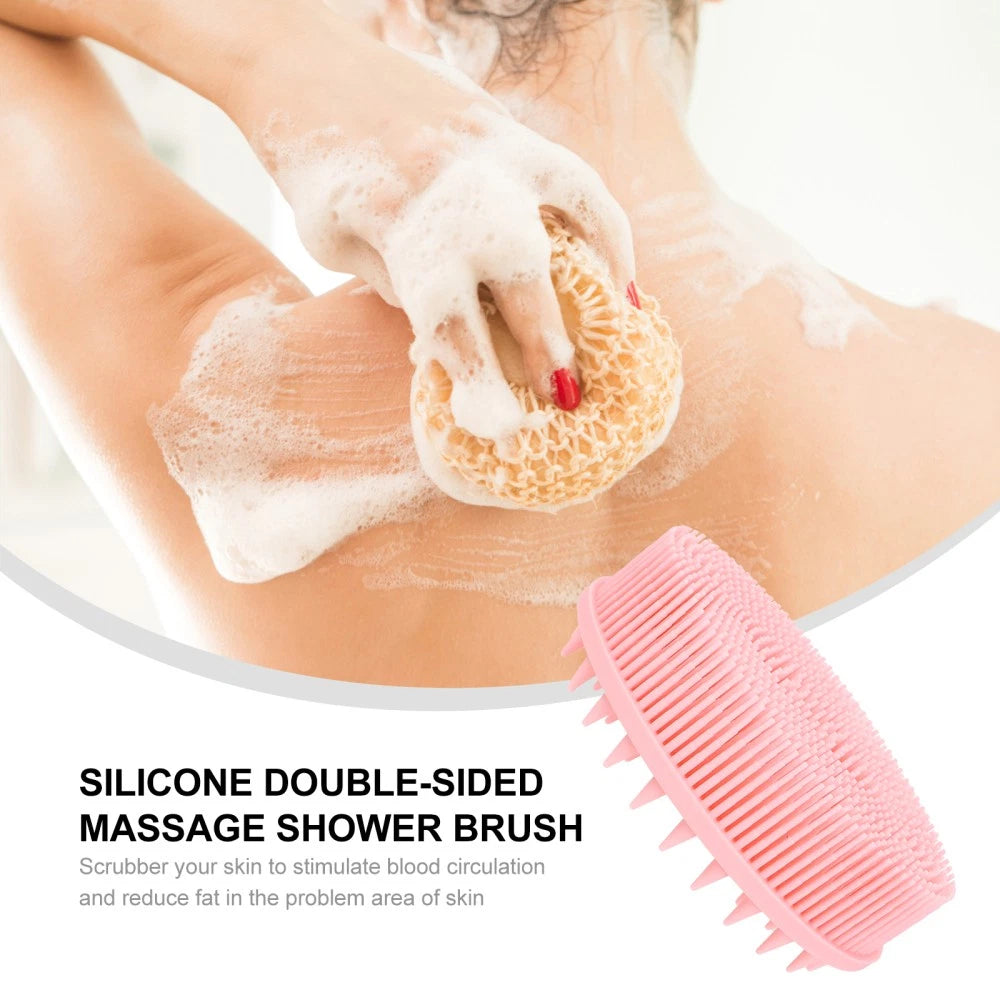 Bath Shower Scrubber Shower Body Scrubber Silicone Body Brush