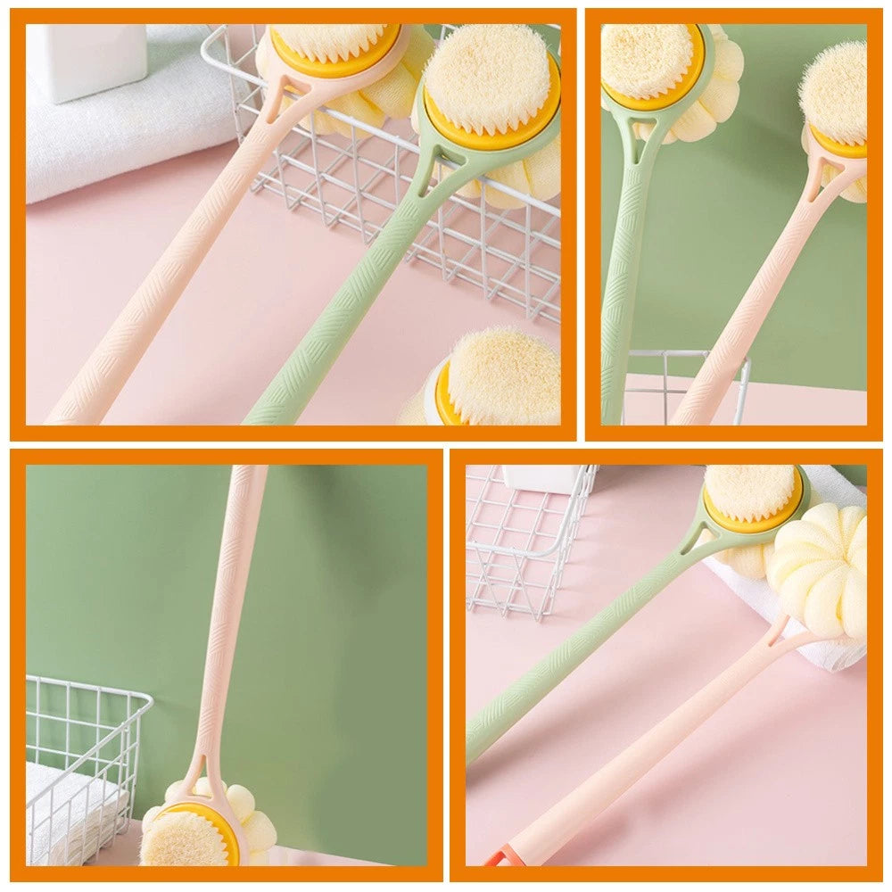 Bath Brush Multi-functional Exfoliating Back Cleaning Scrubber Handle Shower
