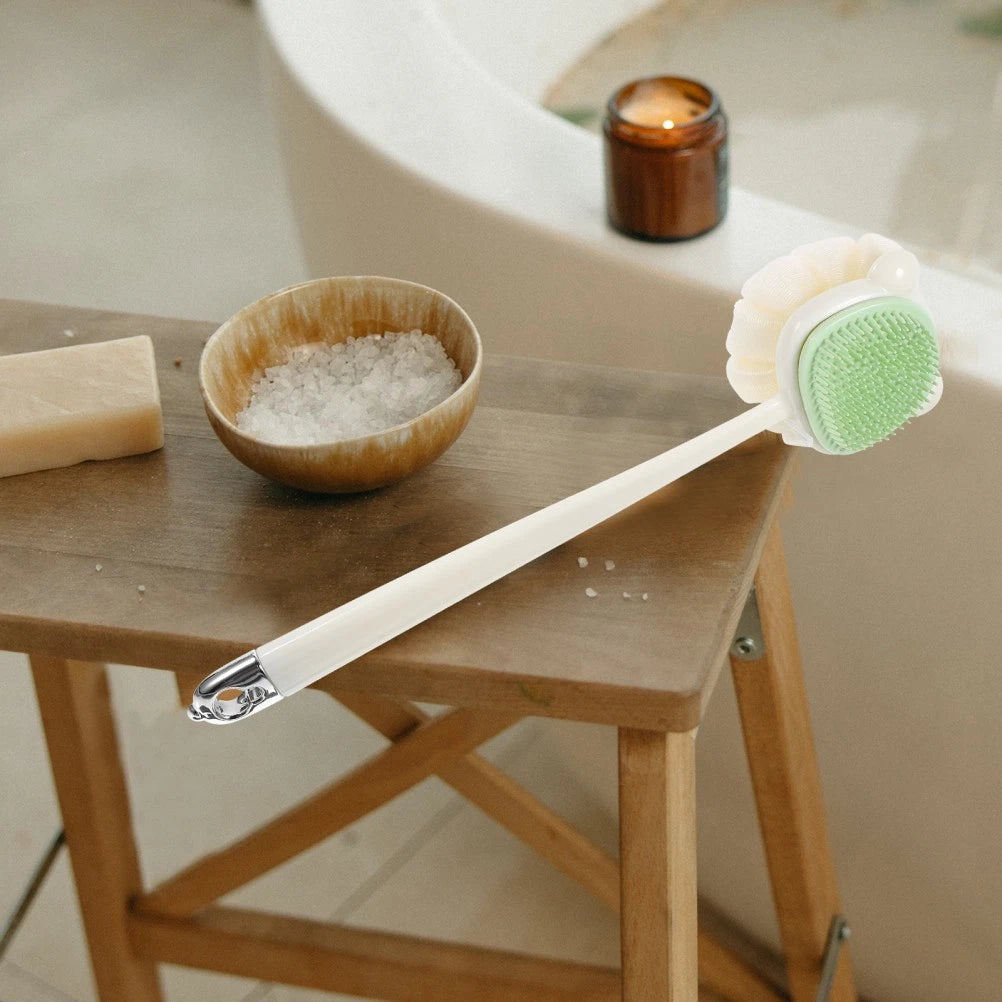 Scrub Brush Body Scrubber Shower Back Bathroom with Long Handle Long-handled