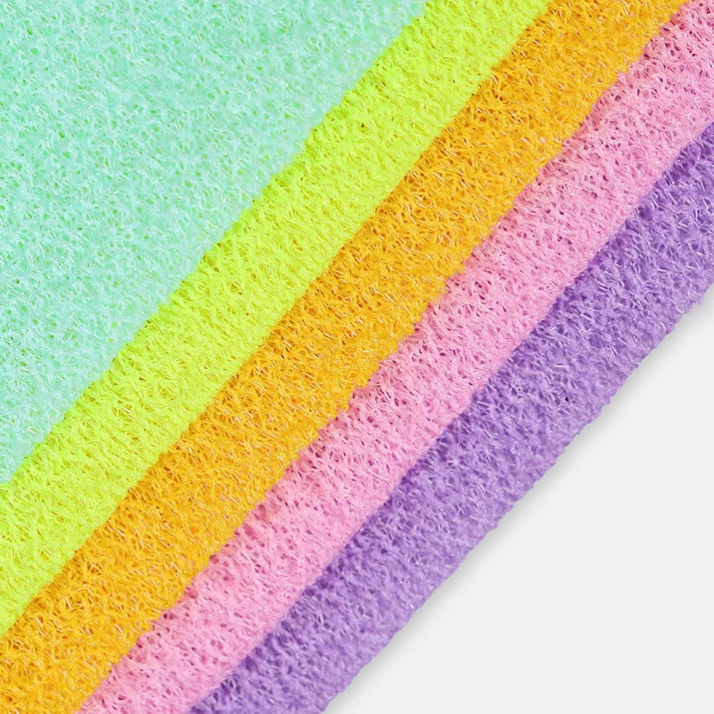 4 Pcs Bath Towel Exfoliating Back Scrubber for Shower Body Scrubbing Brush