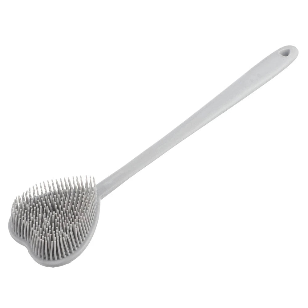 Heart-shaped Bath Brush Shower Exfoliator Scrubber Long Handle Bathing