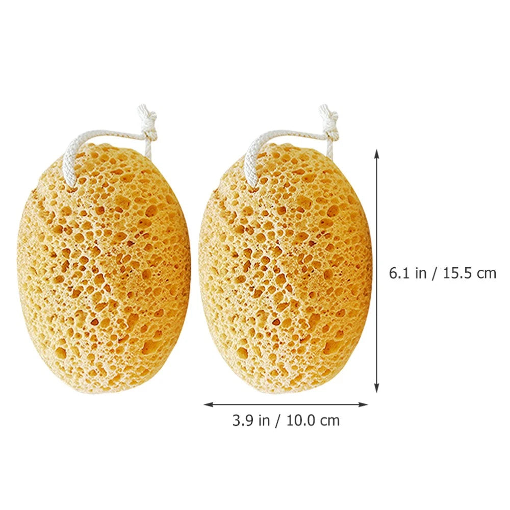2 Pcs Bath Sponge Man Child Shower Scrubber Body Sponges Exfoliating