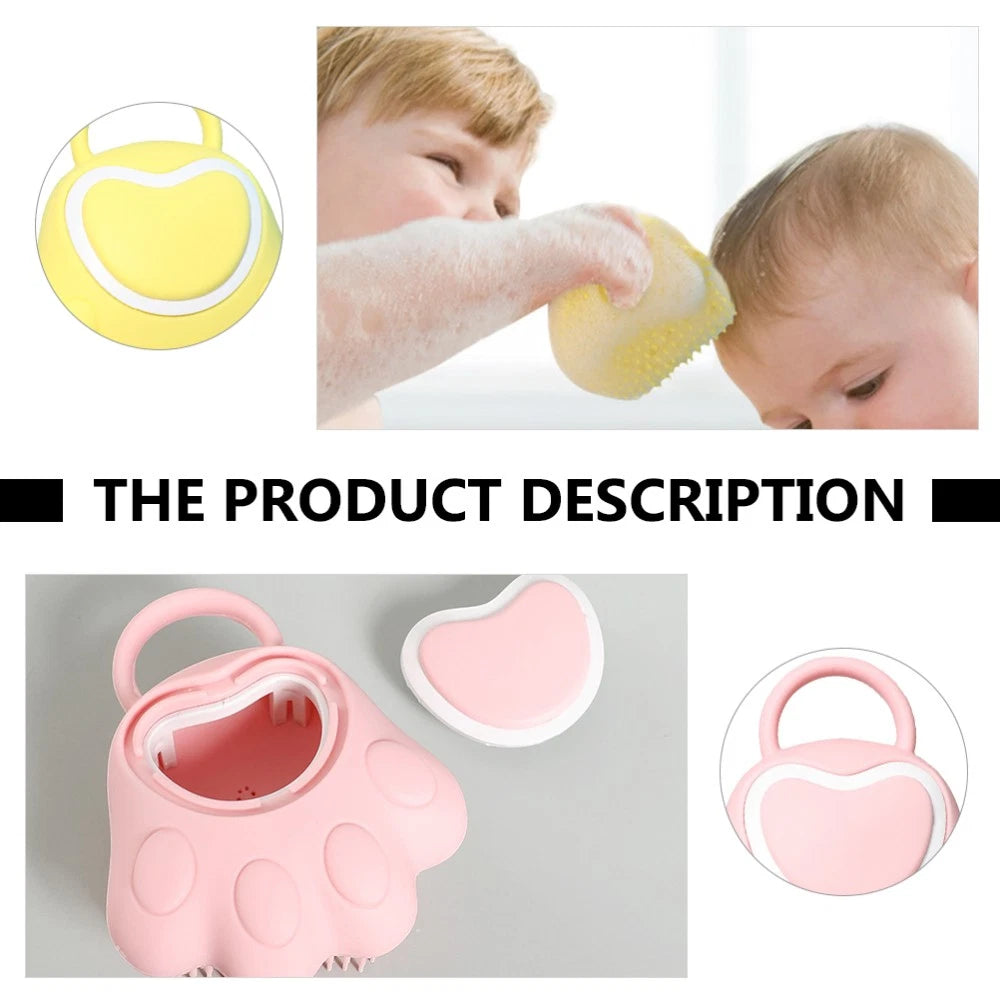 3 Pcs Silicone Bath Brush Newborn Toddler Infant Massage Scrubber