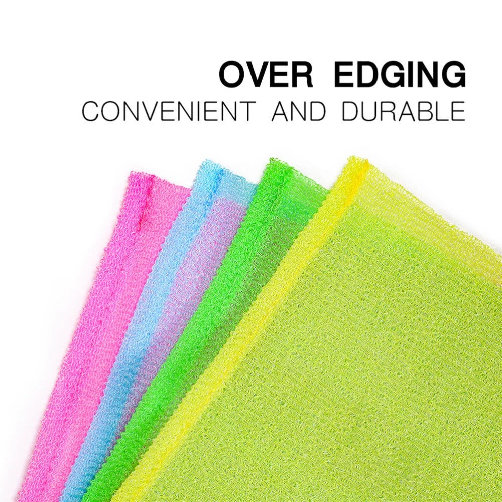 4 Pcs Bath Towel Exfoliating Back Scrubber for Shower Body Scrubbing Brush