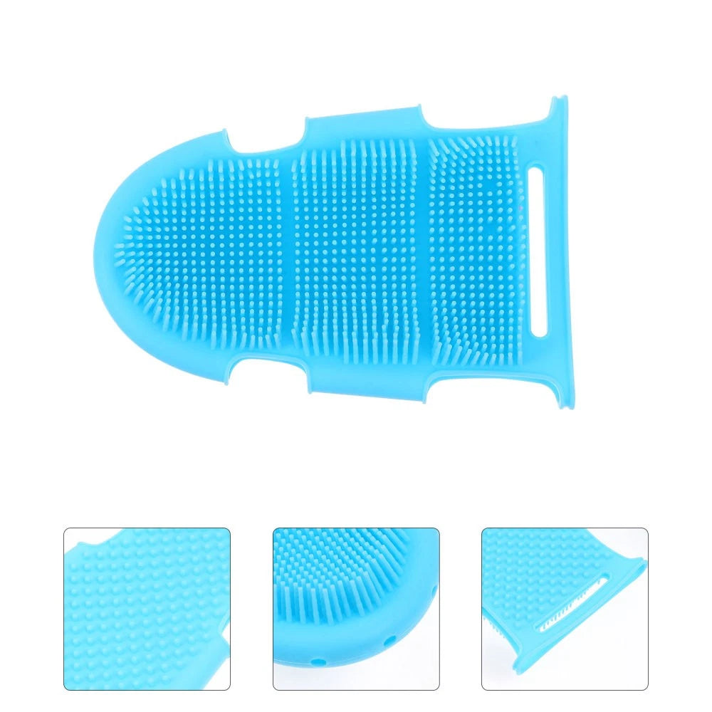 Miss Child Silicone Body Scrubber Shower Spa Mitt Exfoliator Brush