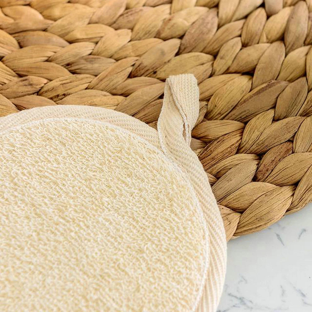 Natural Bath Pro Loofah Pad - Shower Sponge Body Scrubber Exfoliating Wash Pad'-