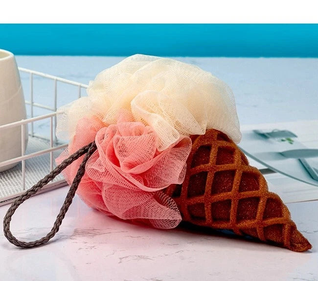 Popsicle Cute Shower Sponges Soft Bathing Scrub forKids Rainbow Baby Bath Sponge