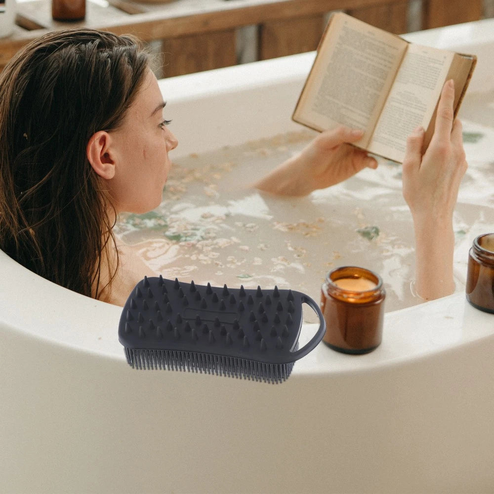 Bath Brush Man Travel Silicone Scrubber Body Shower for Cleaning