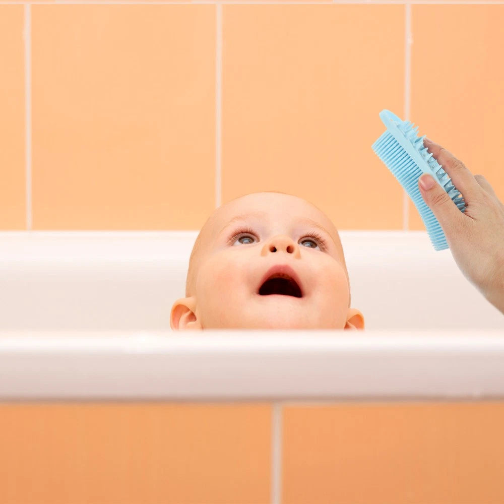 Silicone Bath Brush Man Child Shower Scrubber for Body Scrubbing