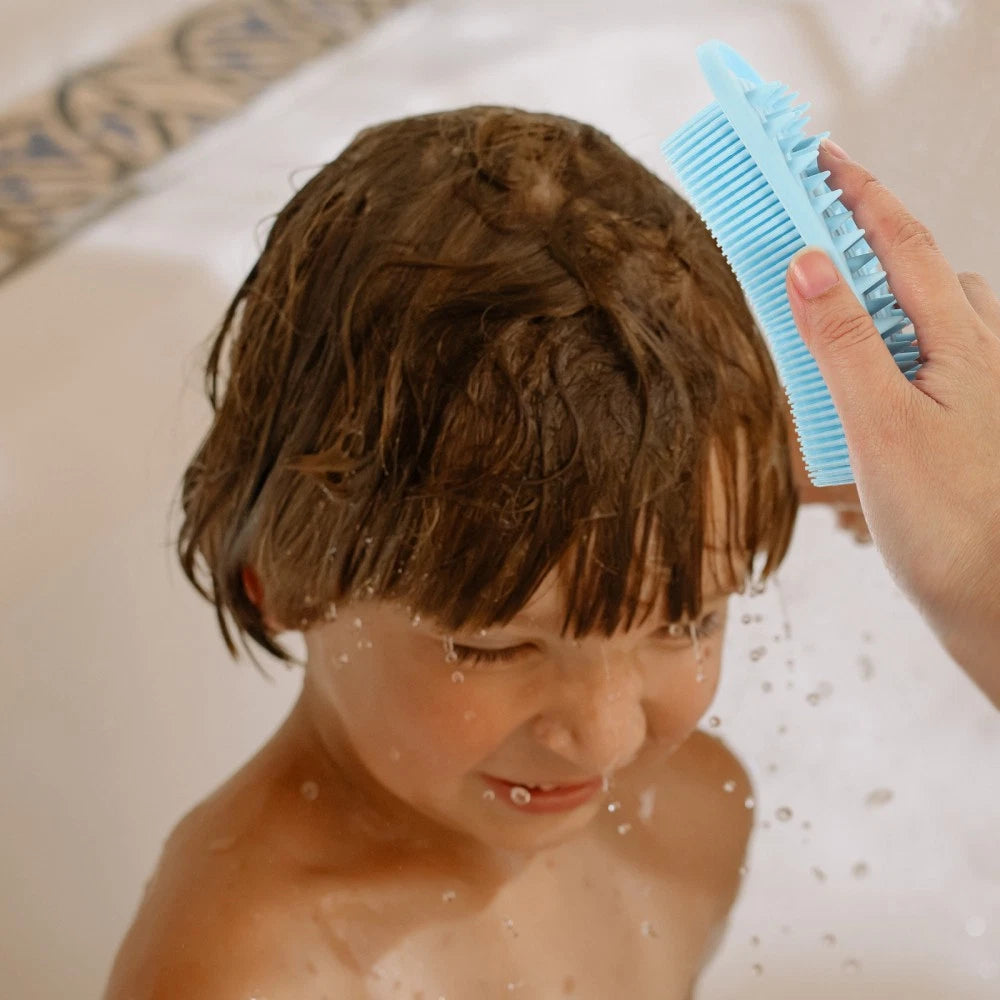 Silicone Bath Brush Man Child Shower Scrubber for Body Scrubbing