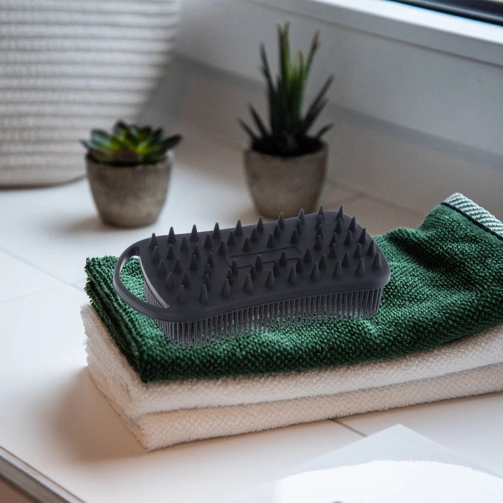 Bath Brush Man Travel Silicone Scrubber Body Shower for Cleaning