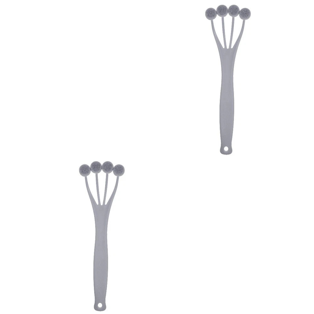 2 PCS Exfoliating Bath Brush Brushes Shower Back Scrubber for Men