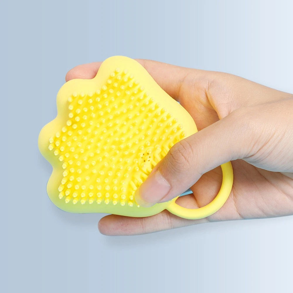 Cat Claw Bath Brush Child Baby Silicone Shower Scrubber Children Bathing
