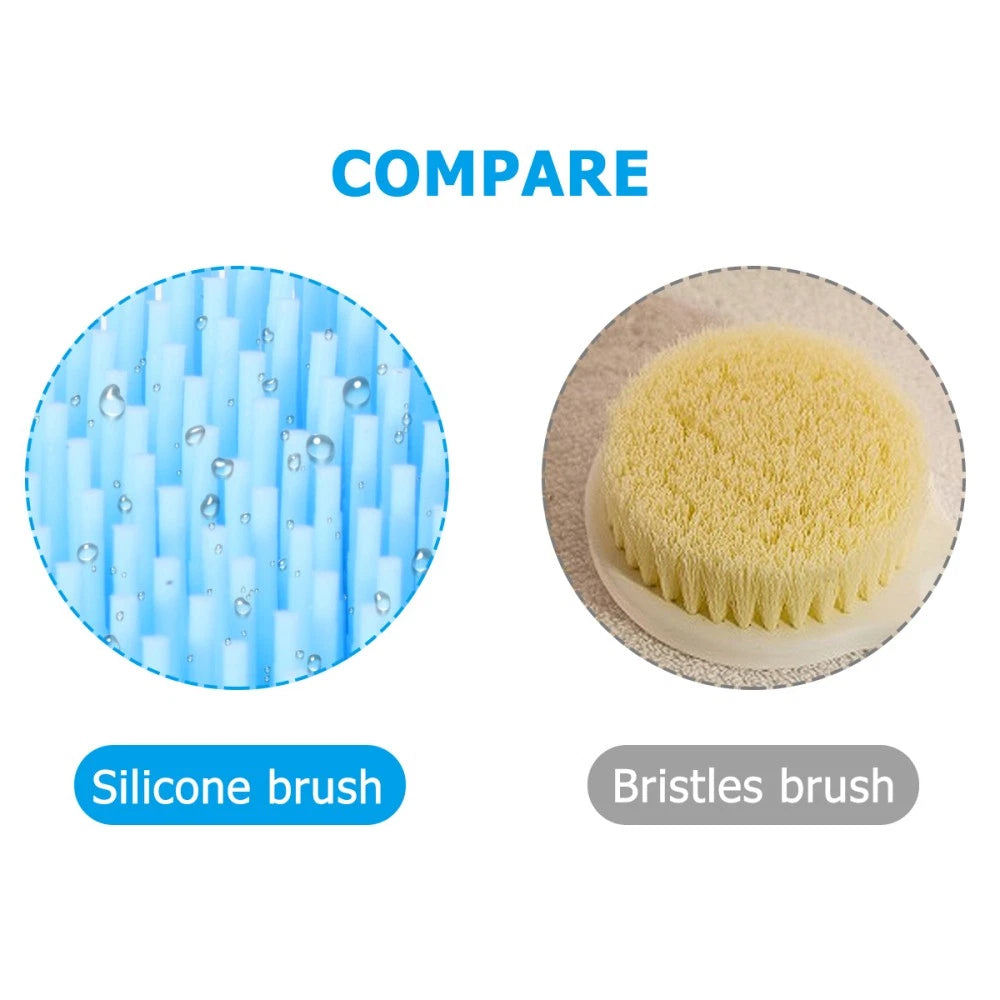 Cleaning Brush Bath Scrubbing Body Scrubber Shower with Long Handle for