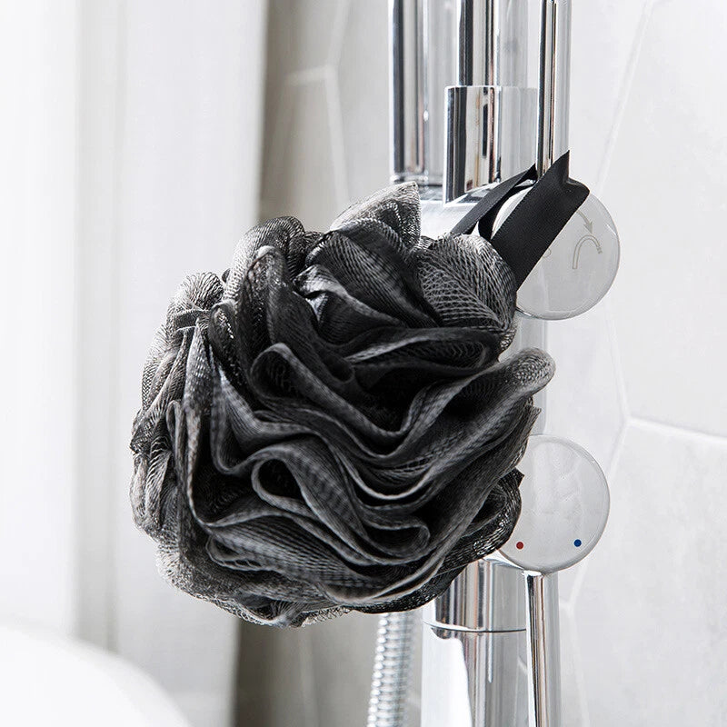 1PC Fiber and PE Material Scrubber Sponge Body Brush Puff Bath Shower Mesh Ball