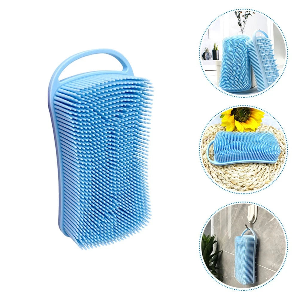 Silicone Bath Brush Shampoo Shower Scrubber for Nourishing