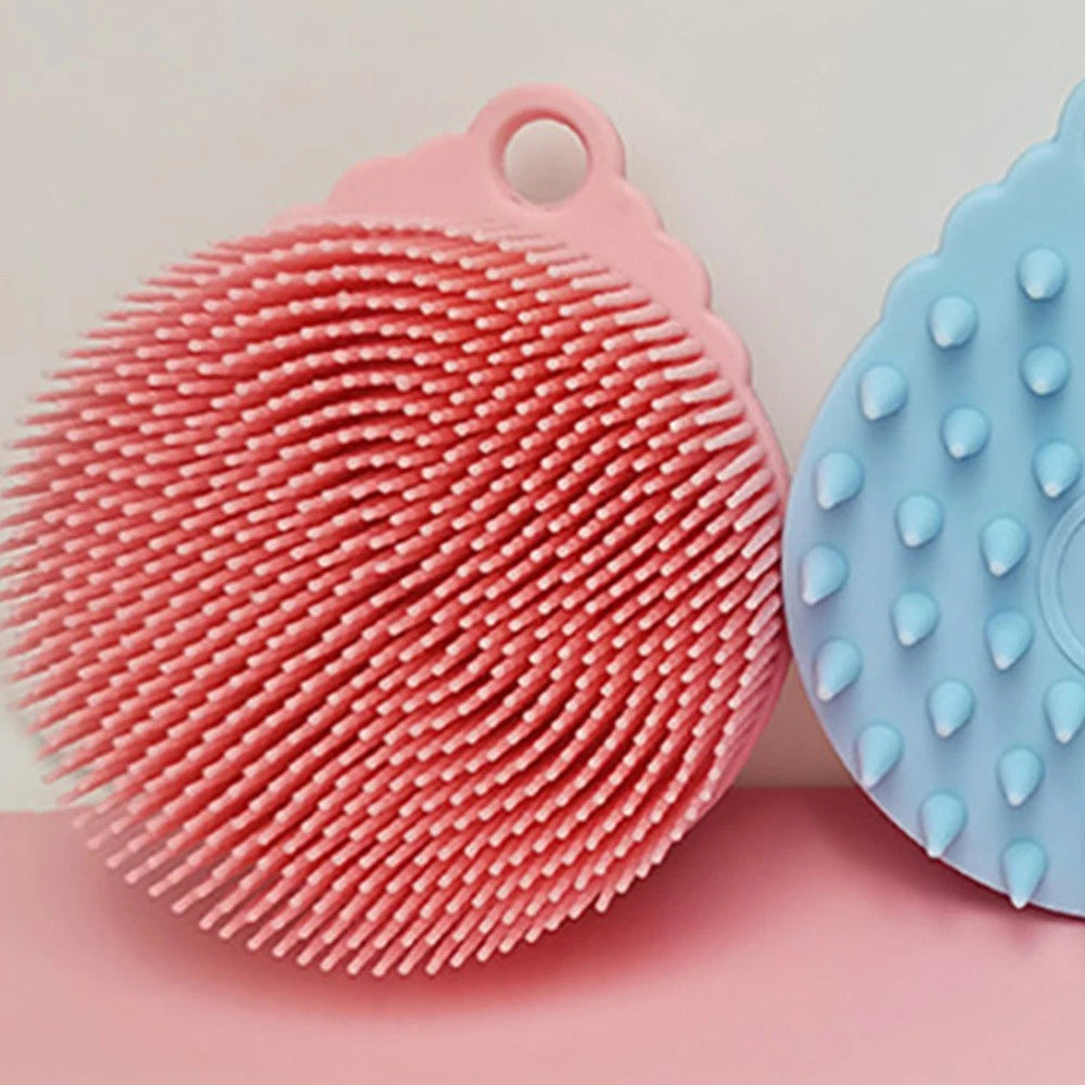 Bath Brush Brushes Silicone Body Shower Child Baby Hair Scrubber