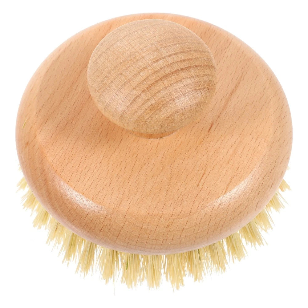1pc Practical Round Handle Body Brush Easy Cleaning Brush Bathing Supplies