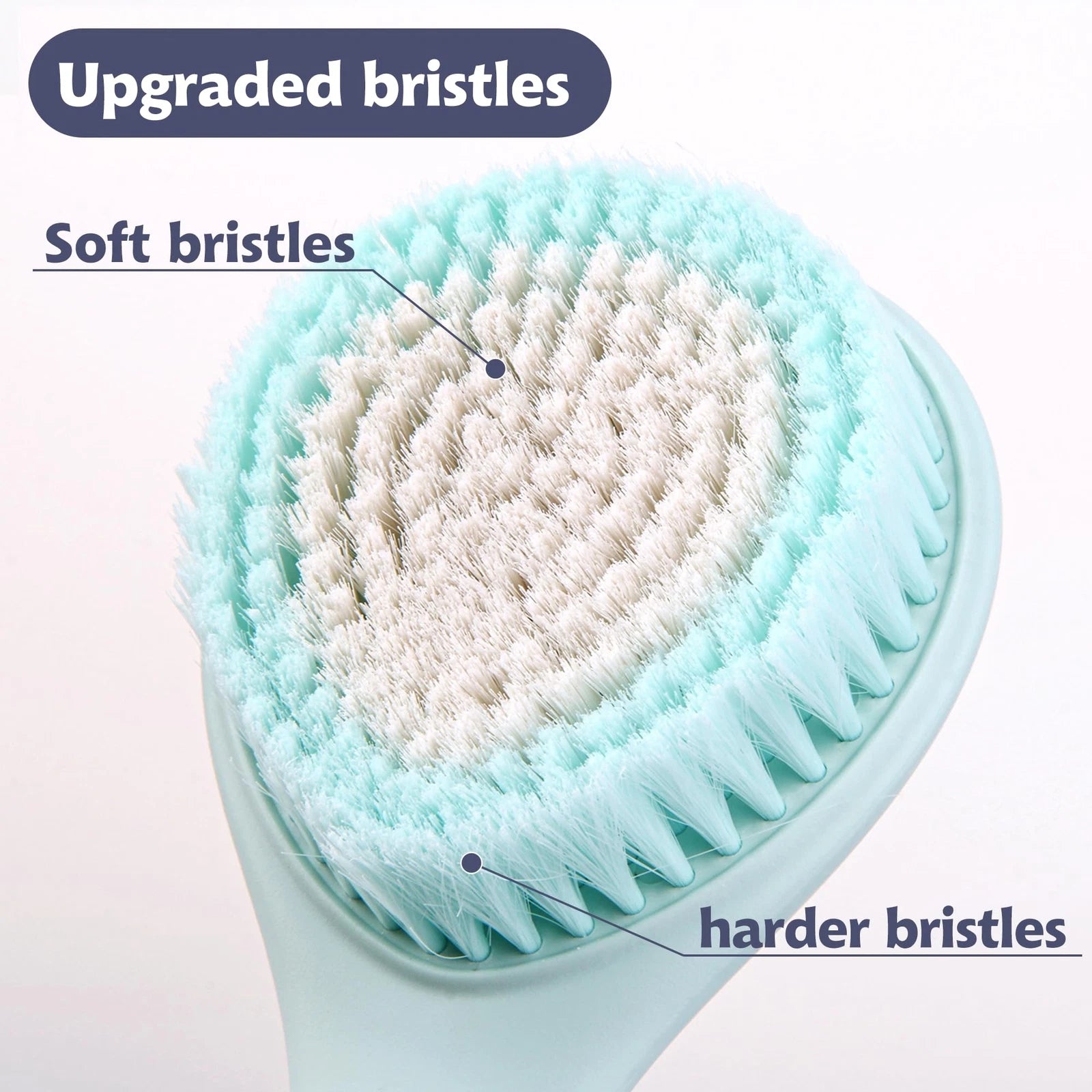 16.4 Inch Long Handle Back Bath Brush Soft Shower Body Scrubber Skin Exfoliator