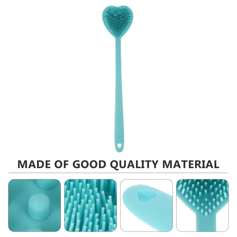 Heart-shaped Bath Brush Man Silicone Bathing Scrubber Shower Body